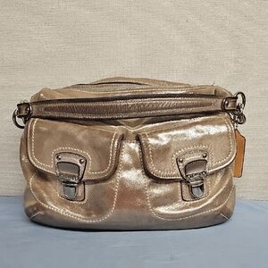 COACH POPPY HIPPIE METALLIC SHOULDER BAG BFPM-09-106